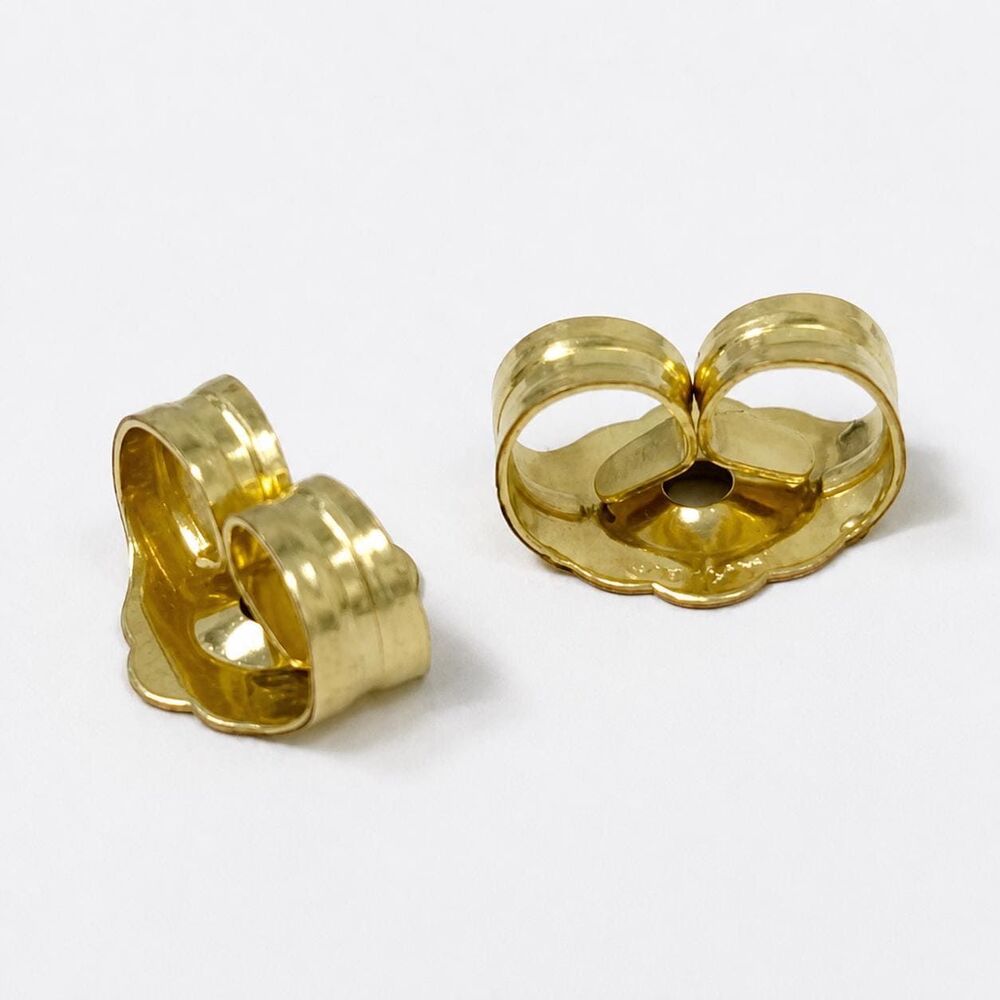 14kt Solid Yellow Gold Earring Butterfly Backs for Post Earrings clutch